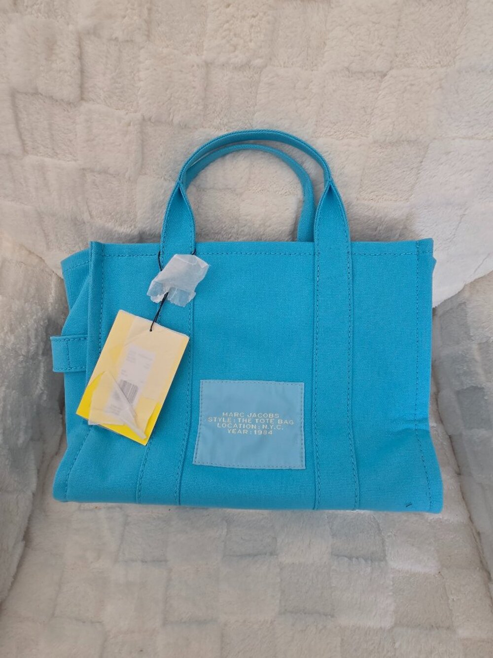 Marc Jacobs Women's The Medium Tote Bag, Aqua, NWT - Picture 3 of 5